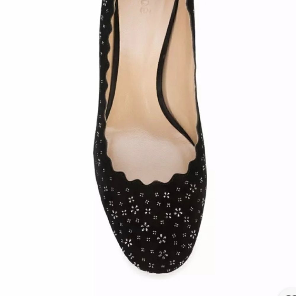 Chloe Lauren Block Heel Pumps Size 9 1/2 - Picture 3 of 11